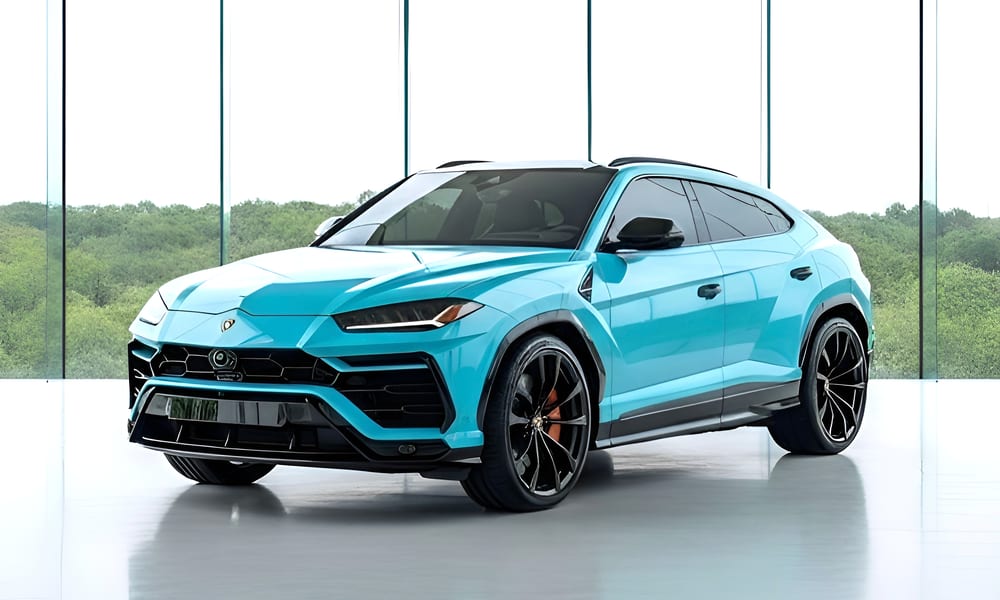 Lamborghini Urus, turquoise, white or grey
